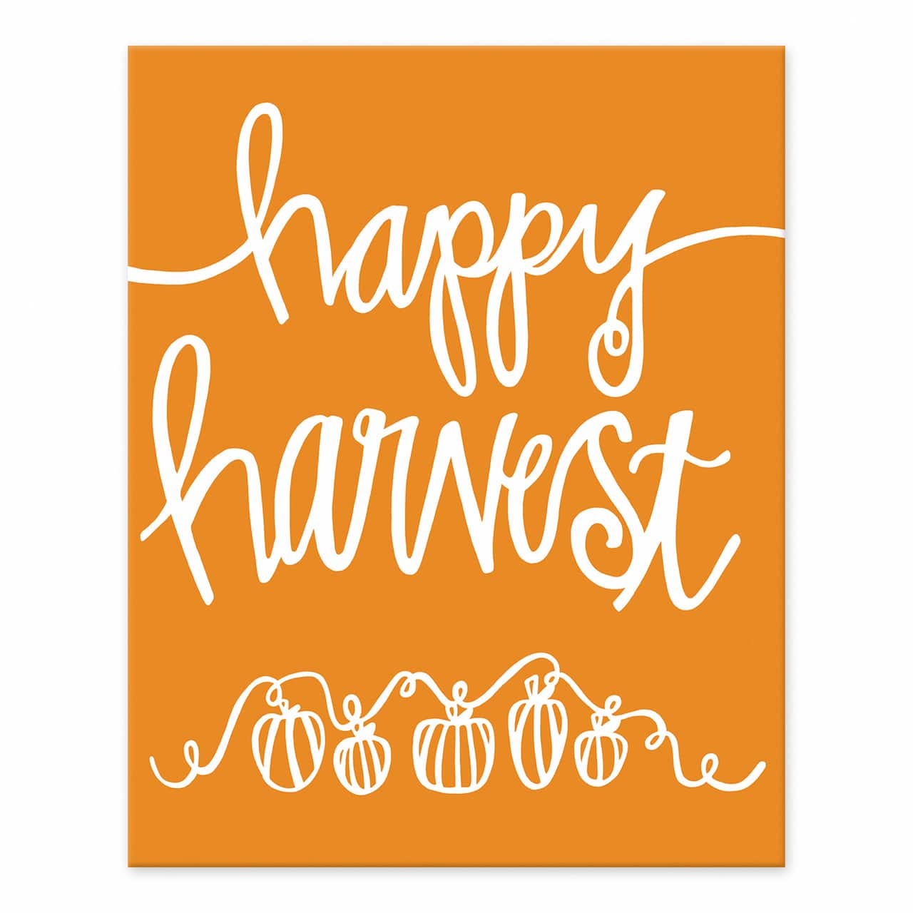 Orange Happy Harvest Tabletop Canvas